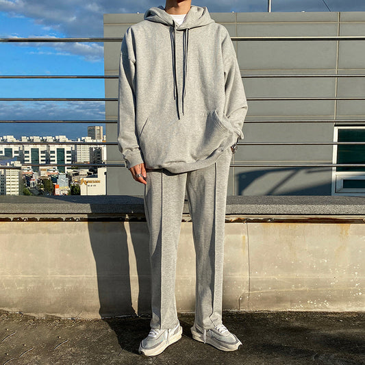 RT No. 3141 GRAY HOODIE & SWEATPANTS (TOP & BOTTOM)