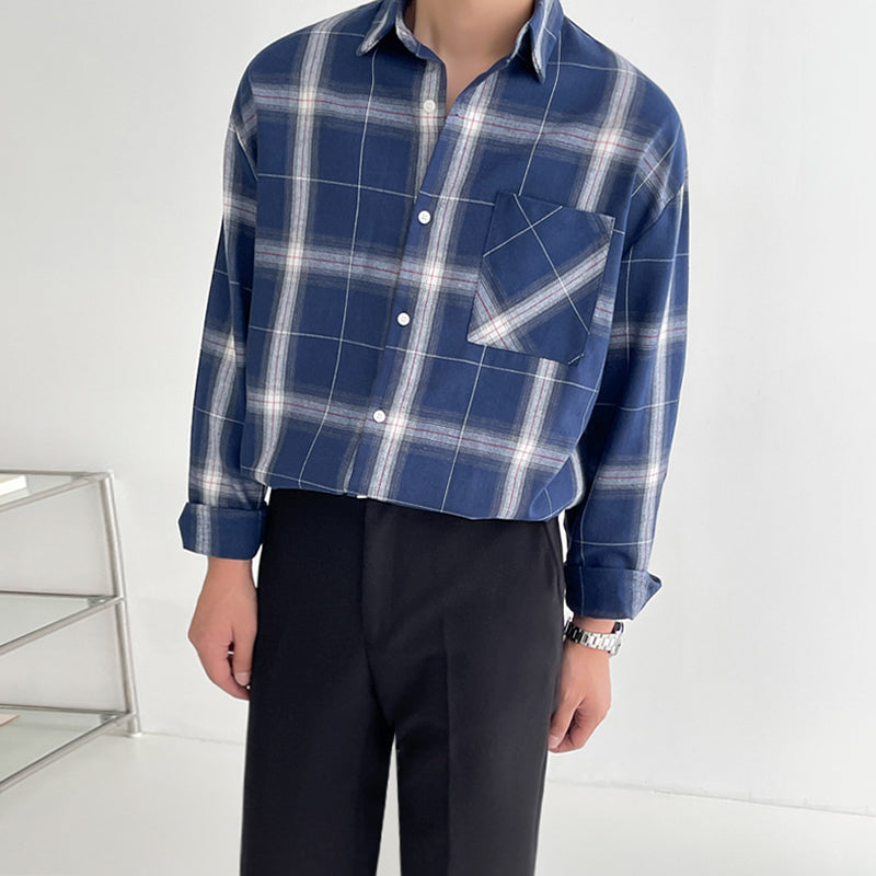 RT No. 4292 PLAID COLLAR SHIRT