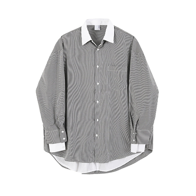 RT No. 2817 TWO-PIECE STRIPED COLLAR SHIRT