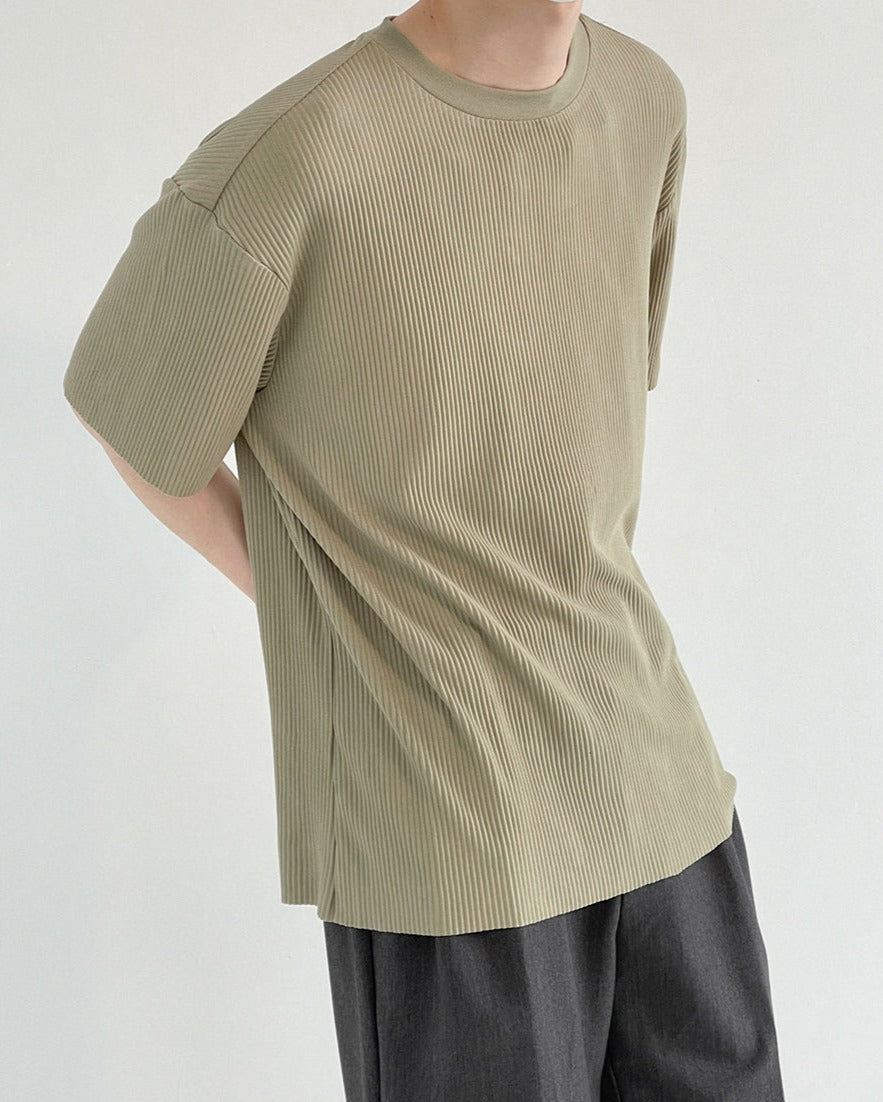 RT No. 5173 PLEATED HALF SLEEVE SHIRT