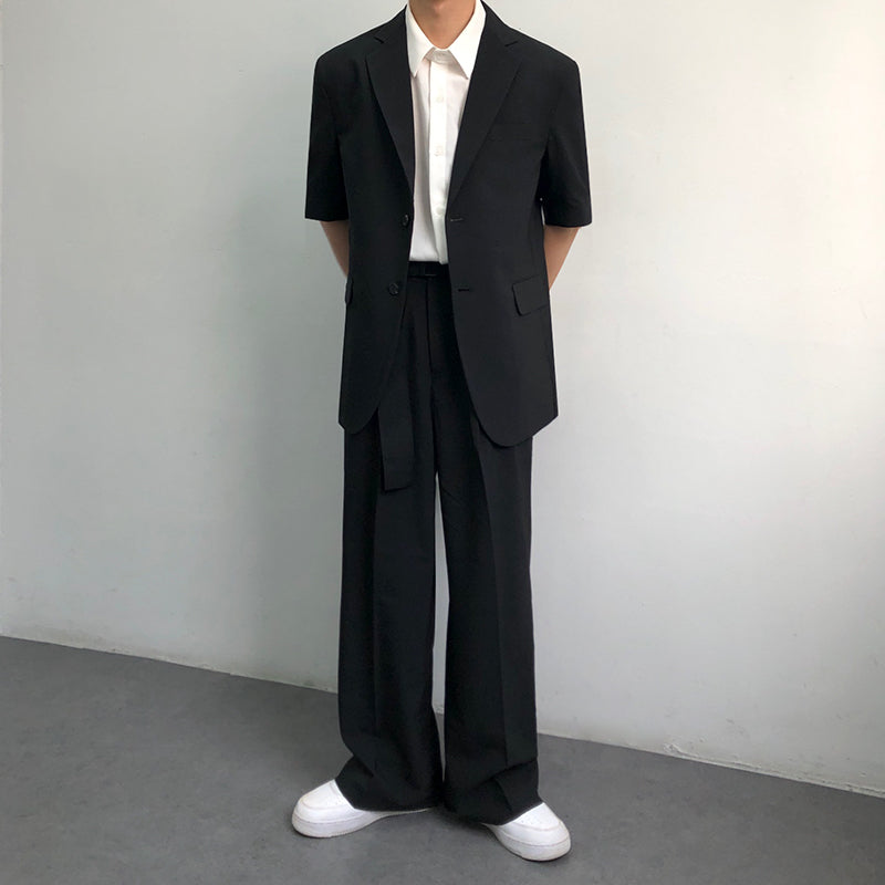 RT No. 1707 LOOSE WIDE SUIT PANTS