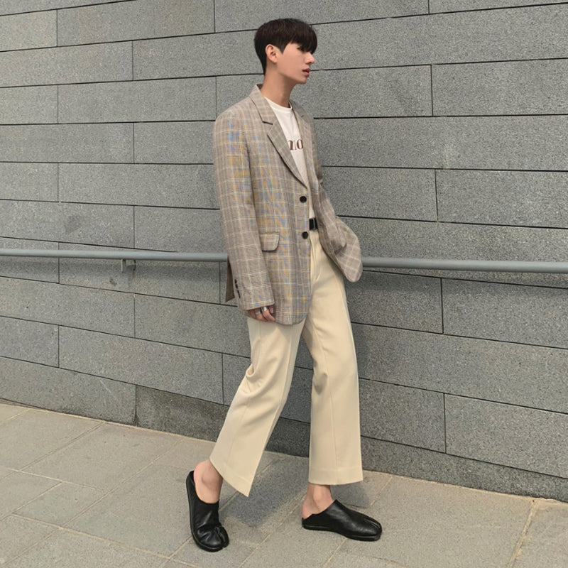 RT No. 1022 PLAID BLAZER