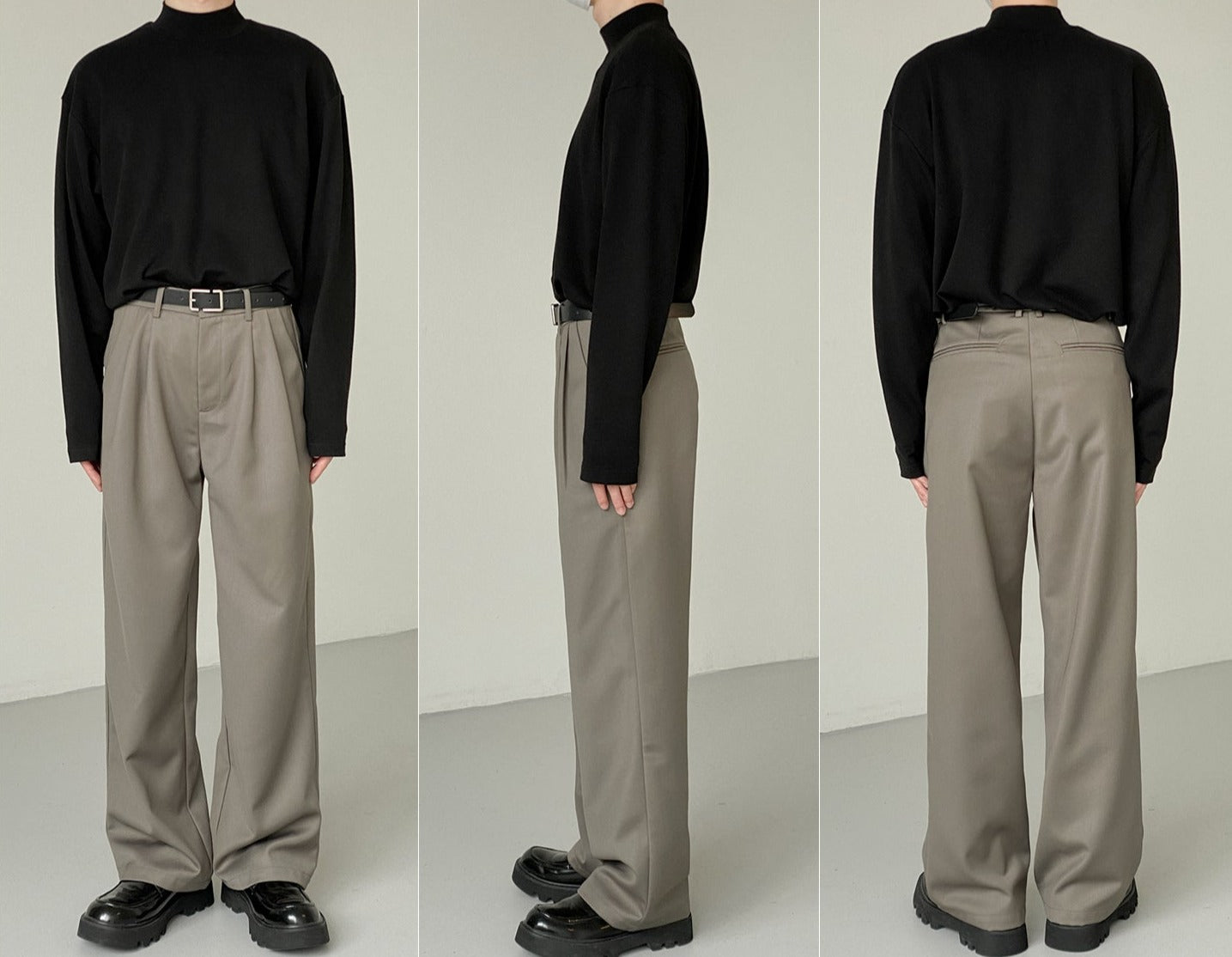 RT No. 5127 DRAPE STRAIGHT PANTS