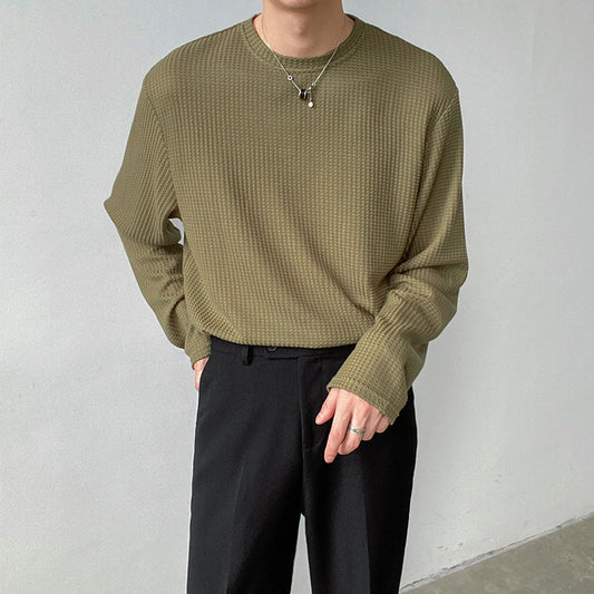 RT No. 4438 ROUND NECK WAFFLE LONGSLEEVE