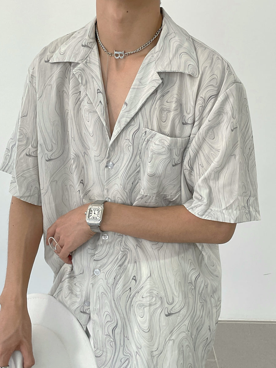 RT No. 5106 V-NECK PATTERN S/S SHIRT