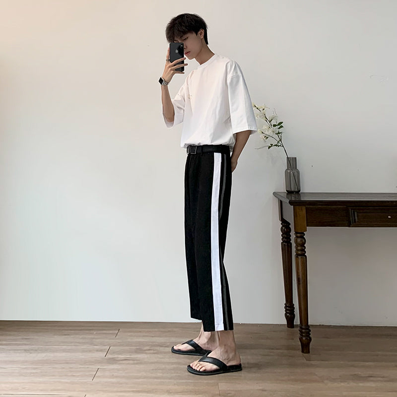 RT No. 2036 SPORTS STRIPE STRAIGHT PANTS