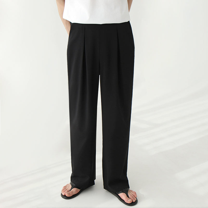 RT No. 4482 WIDE STRAIGHT DRAPE PANTS