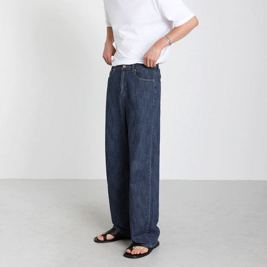 RT No. 4355 WIDE STRAIGHT DRAPE JEANS