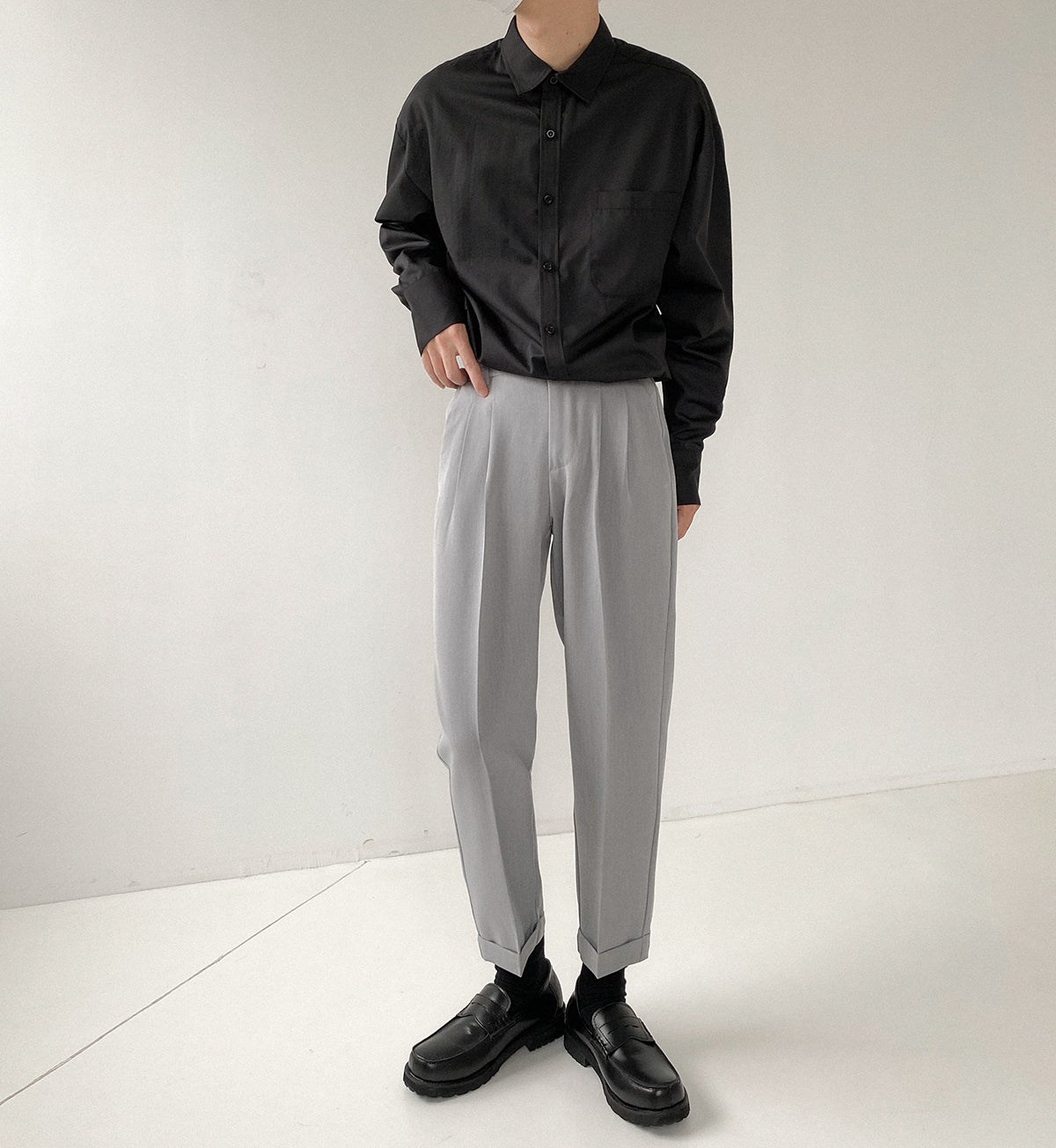 RT No. 5177 CASUAL SLIM STRAIGHT PANTS