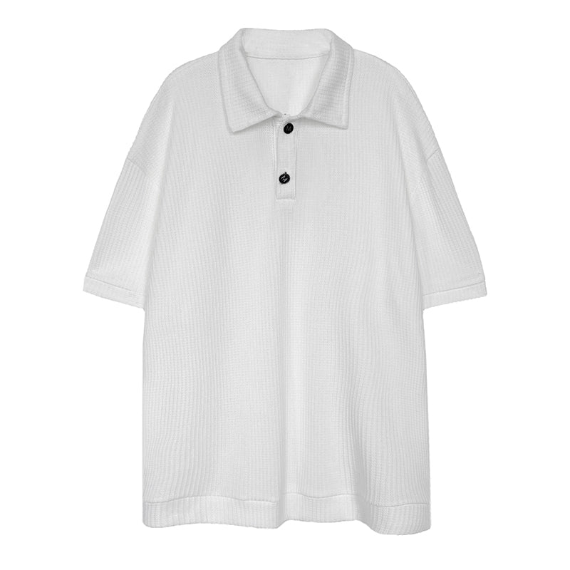 RT No. 4449 KNITTED SHORT SLEEVE COLLAR SHIRT