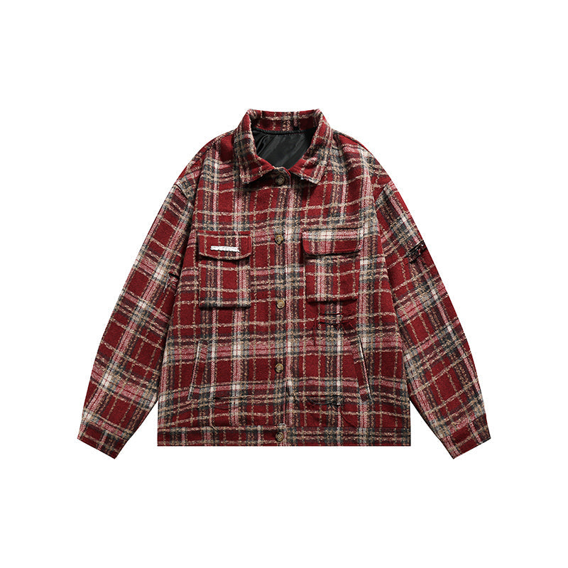 RT No. 5328 RED PLAID SHIRT JK