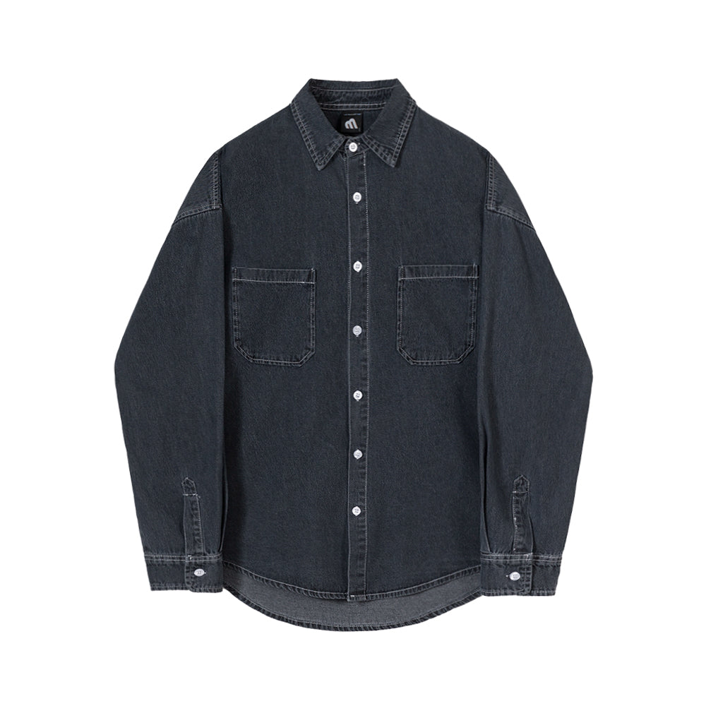 RT No. 4204 DARK GRAY DENIM SHIRT