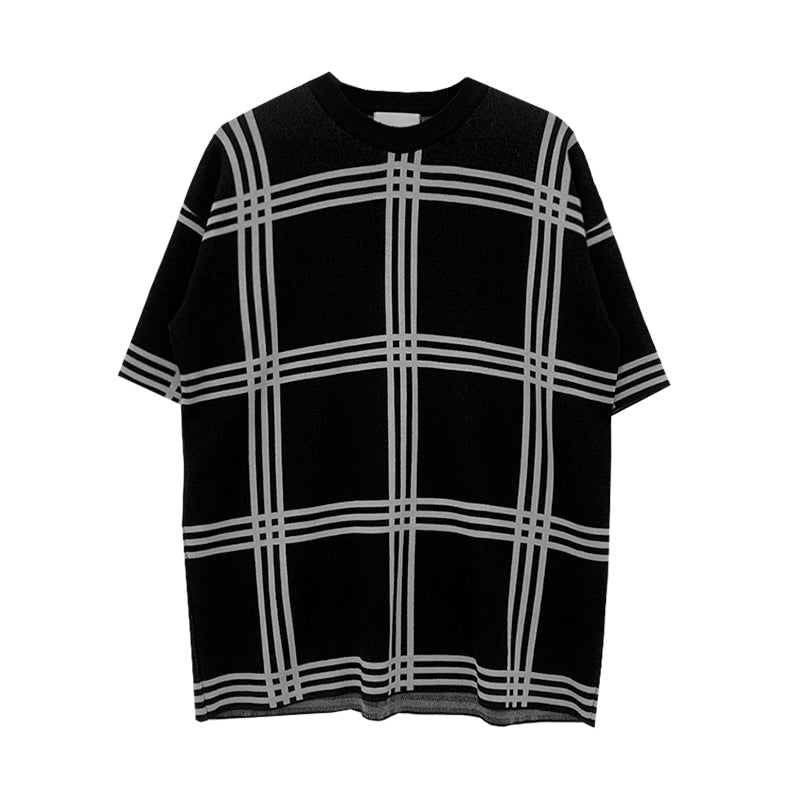 RT No. 1552 LINE PLAID SHORT SLEEVE