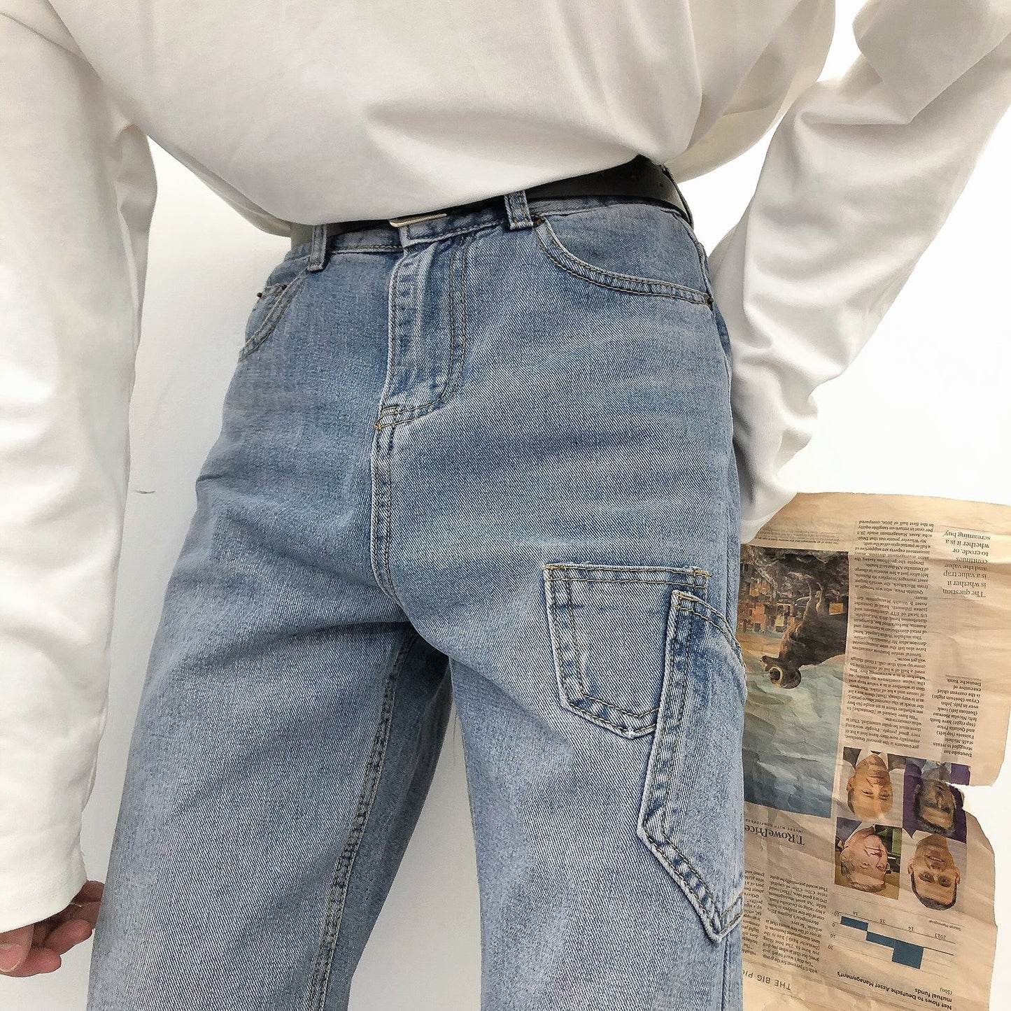 RT No. 1729 STRAIGHT POCKET JEANS