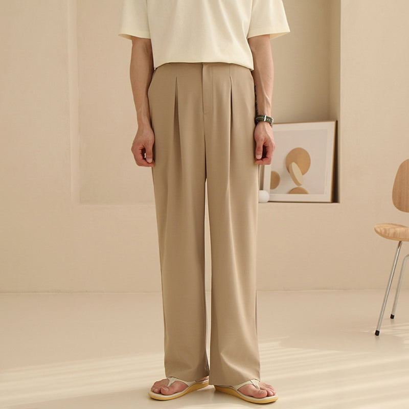 RT No. 4482 WIDE STRAIGHT DRAPE PANTS