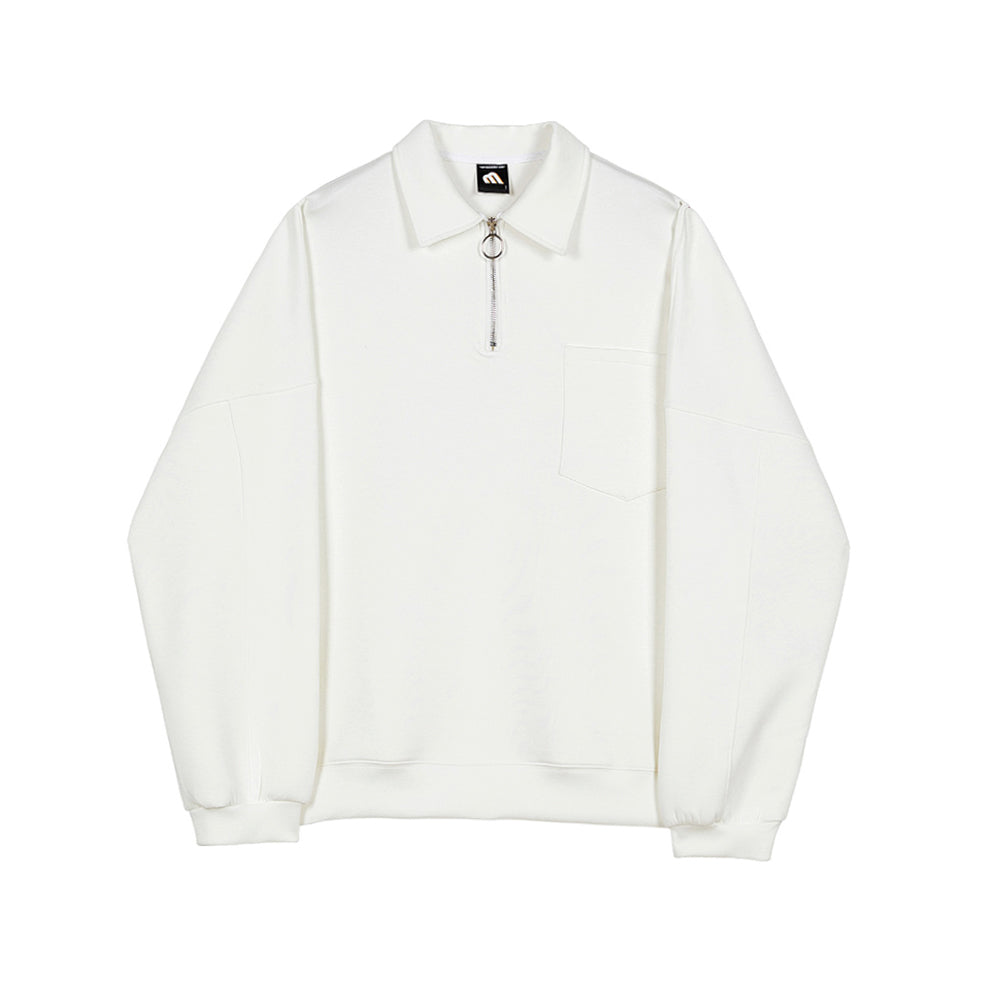 RT No. 3132 HALF ZIP-UP COLLAR SWEATER