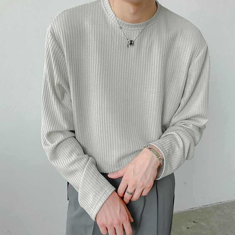 RT No. 4438 ROUND NECK WAFFLE LONGSLEEVE