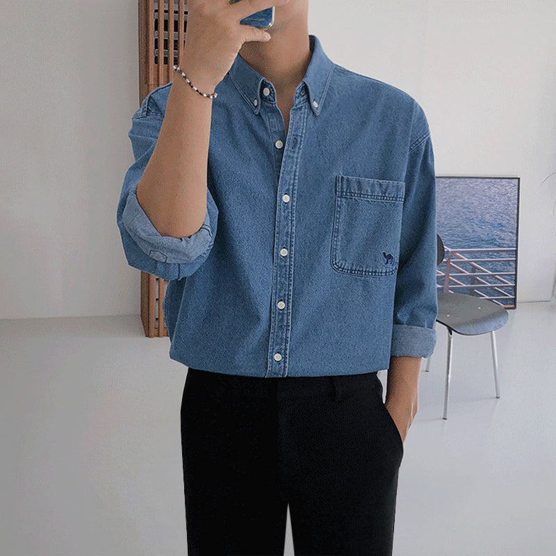 RT No. 4083 DENIM COLLAR SHIRT