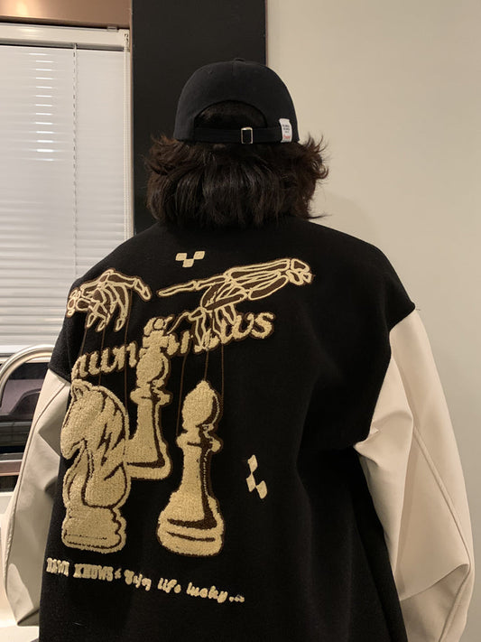 RT No. 5330 EMBROIDERED CHESS VARSITY JK