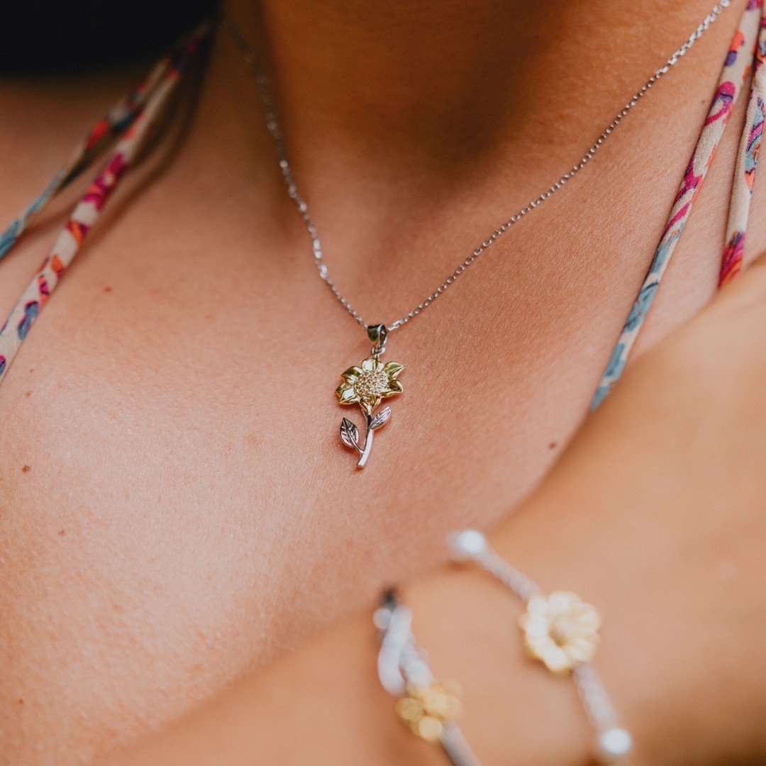 Blooming Sunflower Necklace