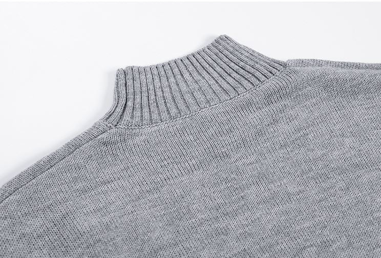 RT No. 1264 KNITTED HALF TURTLENECK SWEATER